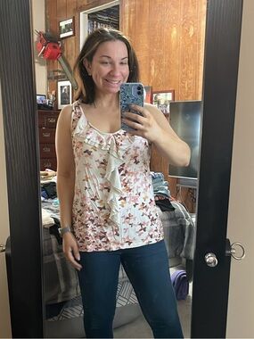 LC Lauren Conrad butterfly print top